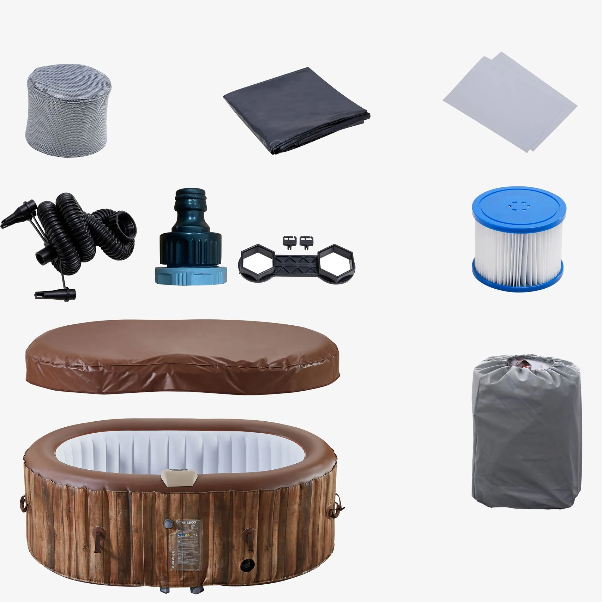 Arebos Spa Pool Bergen oval - 2400W Sale