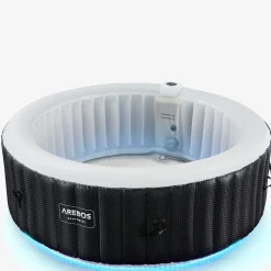 Arebos Spa Pool Santorini rund mit LED - 2400W Discount