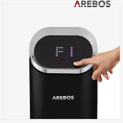 Arebos Terrassenheizstrahler Premium 2000W Schwarz Hot