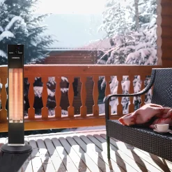Arebos Terrassenheizstrahler 2000W - Fernbedienung Schwarz Outlet