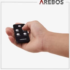 Arebos Terrassenheizstrahler 2000W - Fernbedienung Silber Best