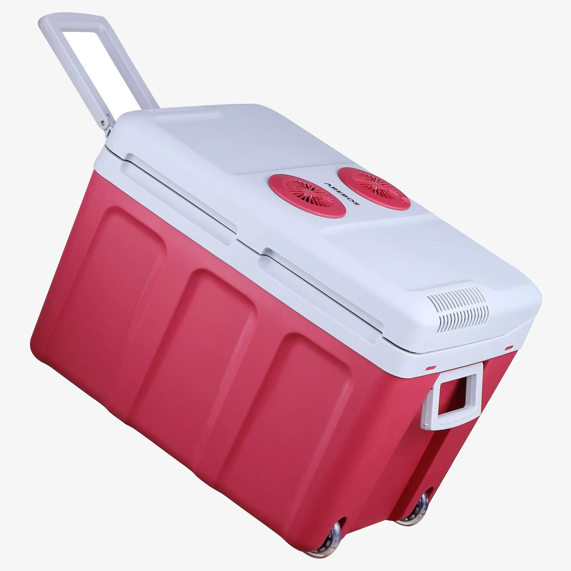 Arebos Thermoelektrische Kühlbox 40 Liter - Rot Hot