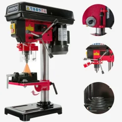 Arebos Tischbohrmaschine mit Laser 13 mm 500W