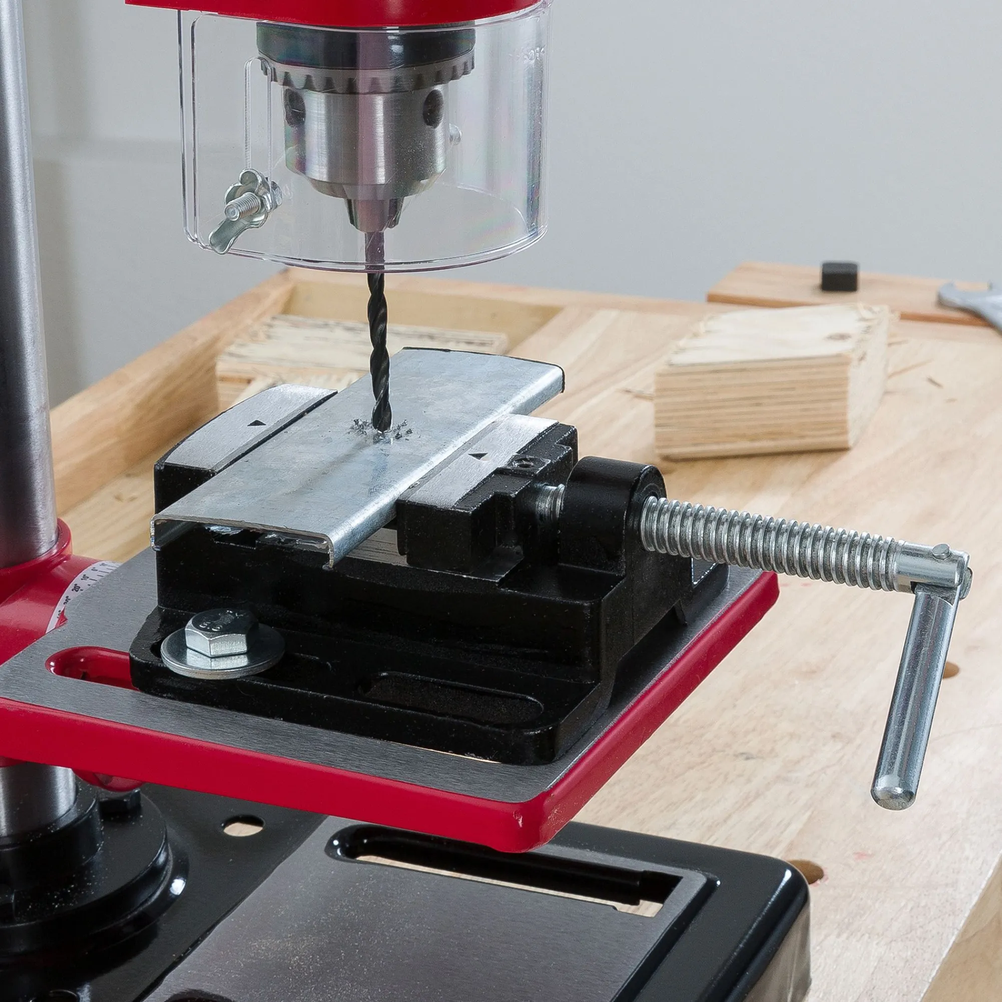 Arebos Tischbohrmaschine mit Laser 13 mm 500W