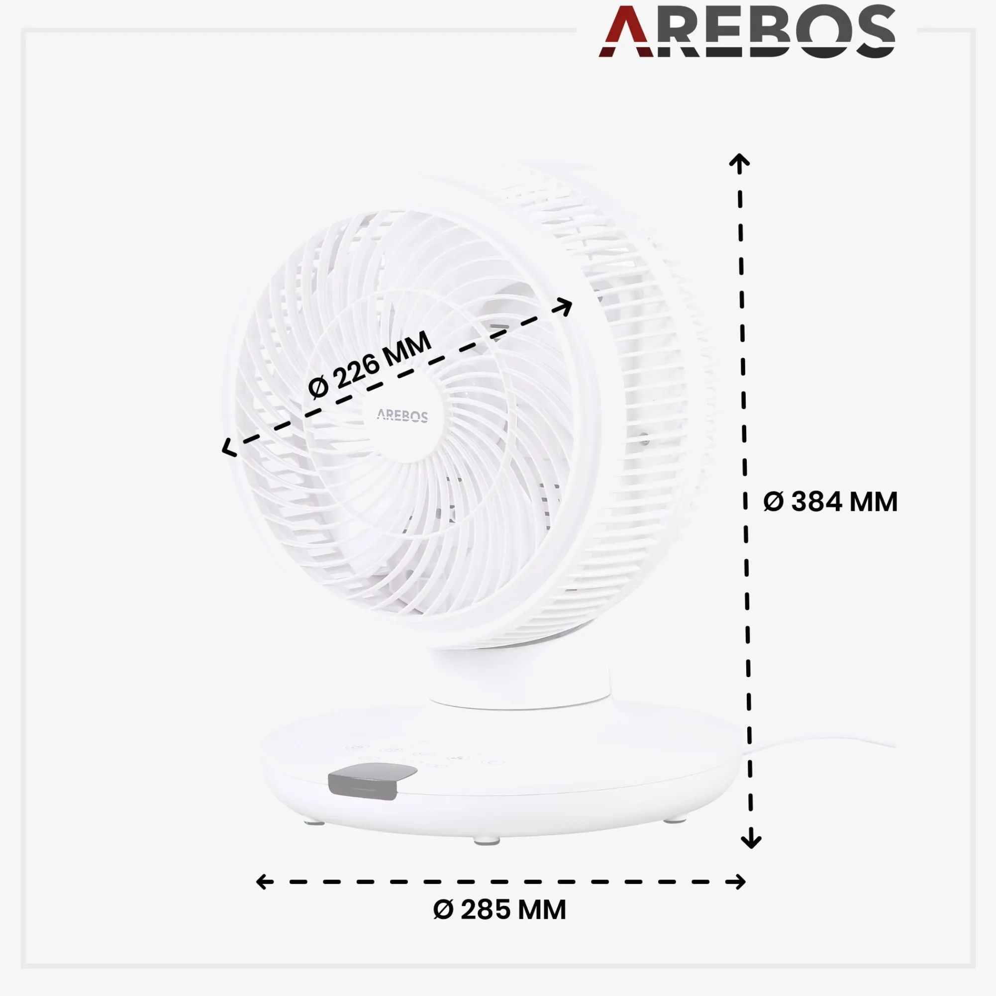 Arebos Tischventilator 55W New