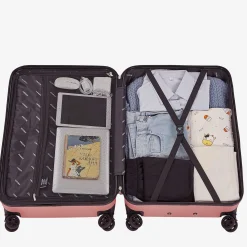 Arebos 4 tlg. Reisekoffer Set Rosé-Gold Clearance