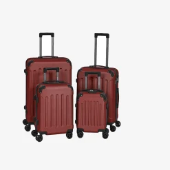 Arebos 4 tlg. Reisekoffer Set Rot Best