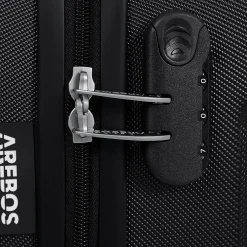 Arebos 3 tlg. Reisekoffer Set Schwarz Sale