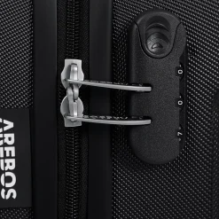 Arebos 4 tlg. Reisekoffer Set Schwarz Clearance