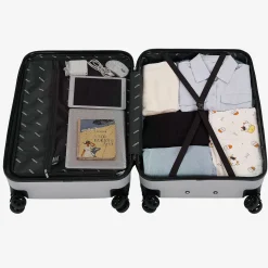 Arebos 3 tlg. Reisekoffer Set Silber Clearance