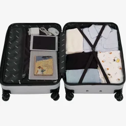 Arebos 4 tlg. Reisekoffer Set Silber Outlet
