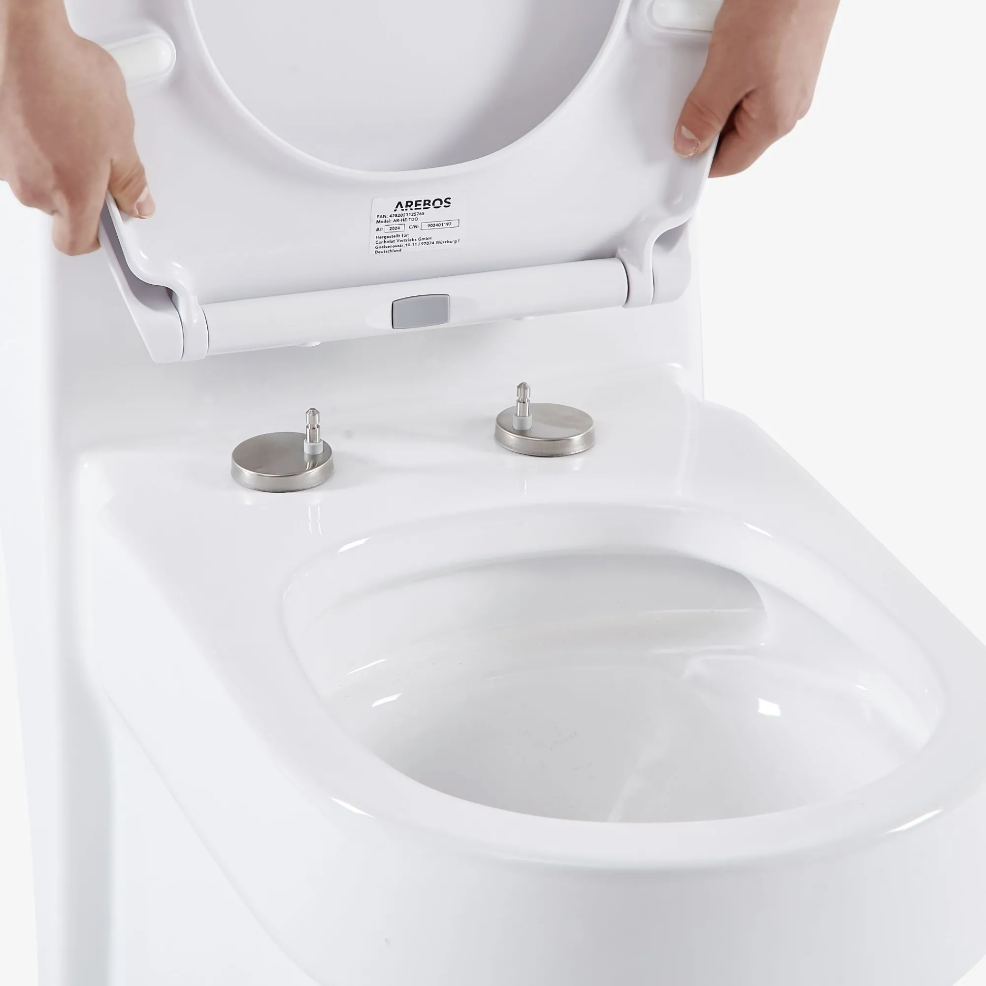 Arebos Toilettendeckel Oval Clearance