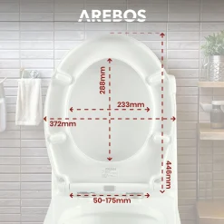Arebos Toilettendeckel Oval Clearance