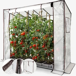 Arebos Tomatengewächshaus 200 x 77 x 170 cm Clearance