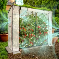 Arebos Tomatengewächshaus 200 x 77 x 170 cm Clearance