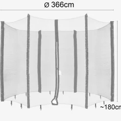 Arebos Trampolin Netz für 6 Stangen - 366 cm Best