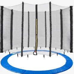 Arebos Trampolin Randabdeckung + Netz 460 cm 12 Stangen