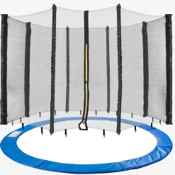 Arebos Trampolin Randabdeckung + Netz 305 cm 8 Stangen