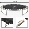Arebos Trampolin Sprungmatte 396 cm 84 Ösen 165 mm Discount