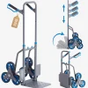 Arebos Treppensackkarre 150 kg Anthrazit