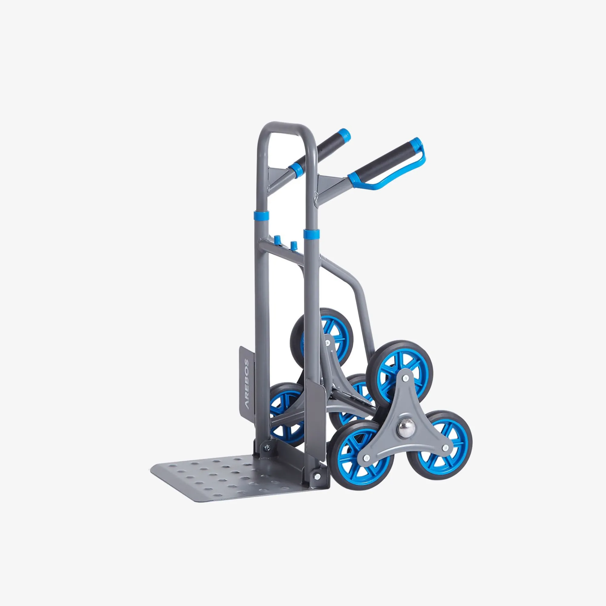 Arebos Treppensackkarre 150 kg Anthrazit