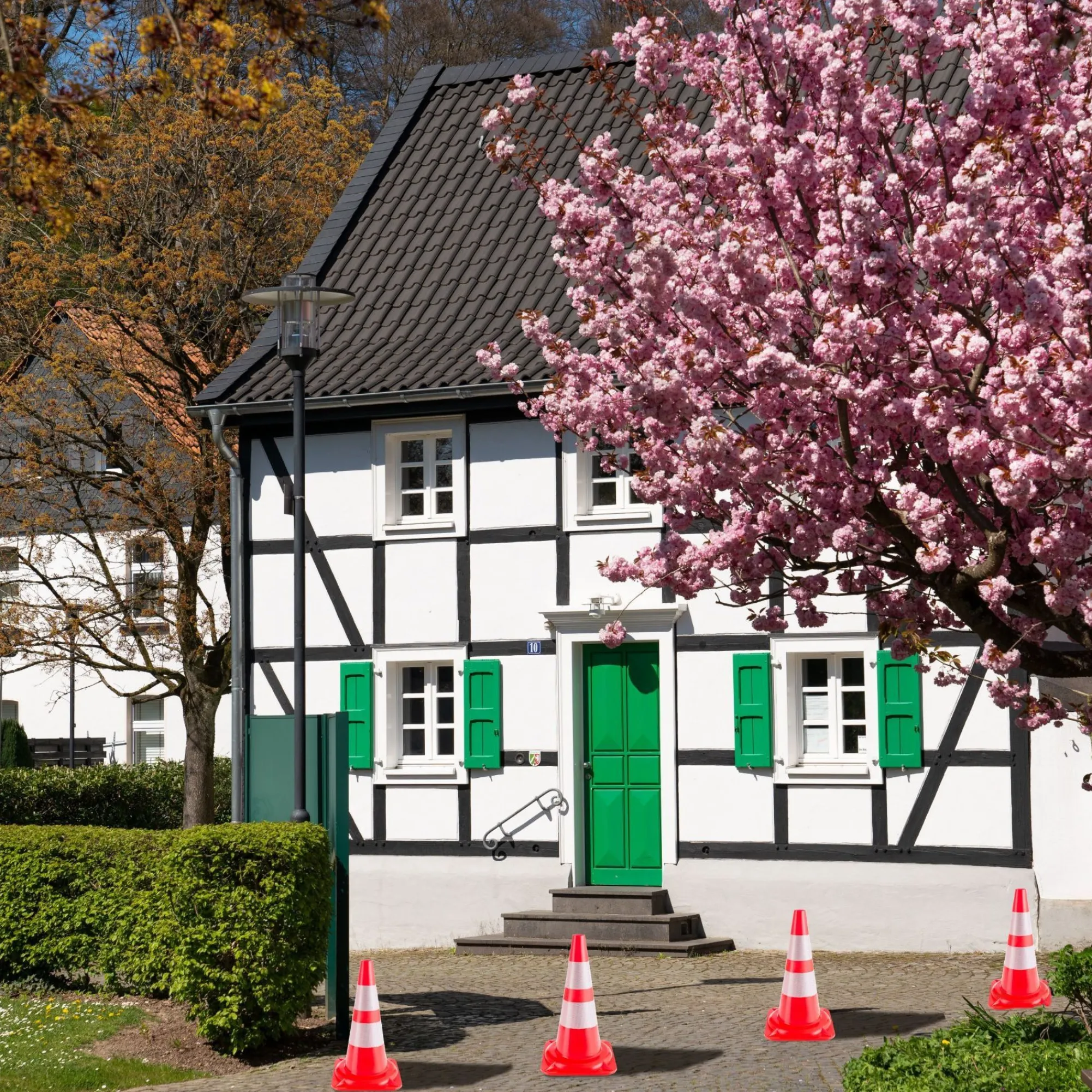 Arebos Verkehrs-Leitkegel 10 Stück Hot