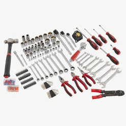 Arebos Werkzeugkoffer inkl. 172-tlg. Rot Outlet