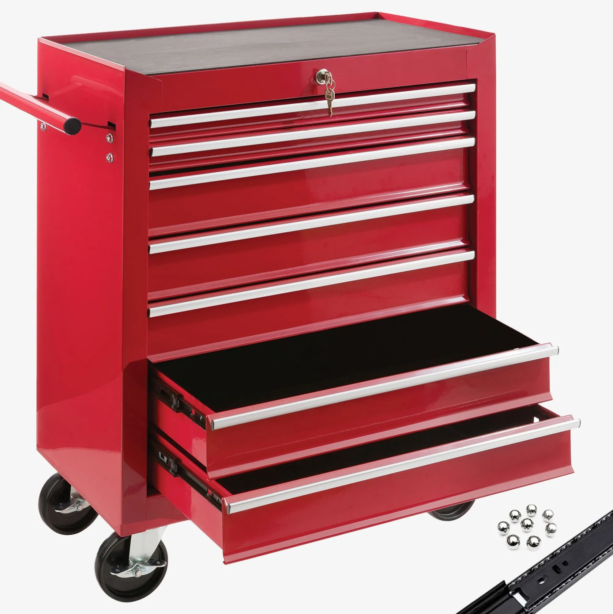 Arebos Werkzeugwagen - 7 Fächer Discount