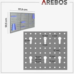 Arebos Werkzeugwand 17 teilig Sale