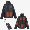Arebos Winterjacke mit Akku 10000 mAh