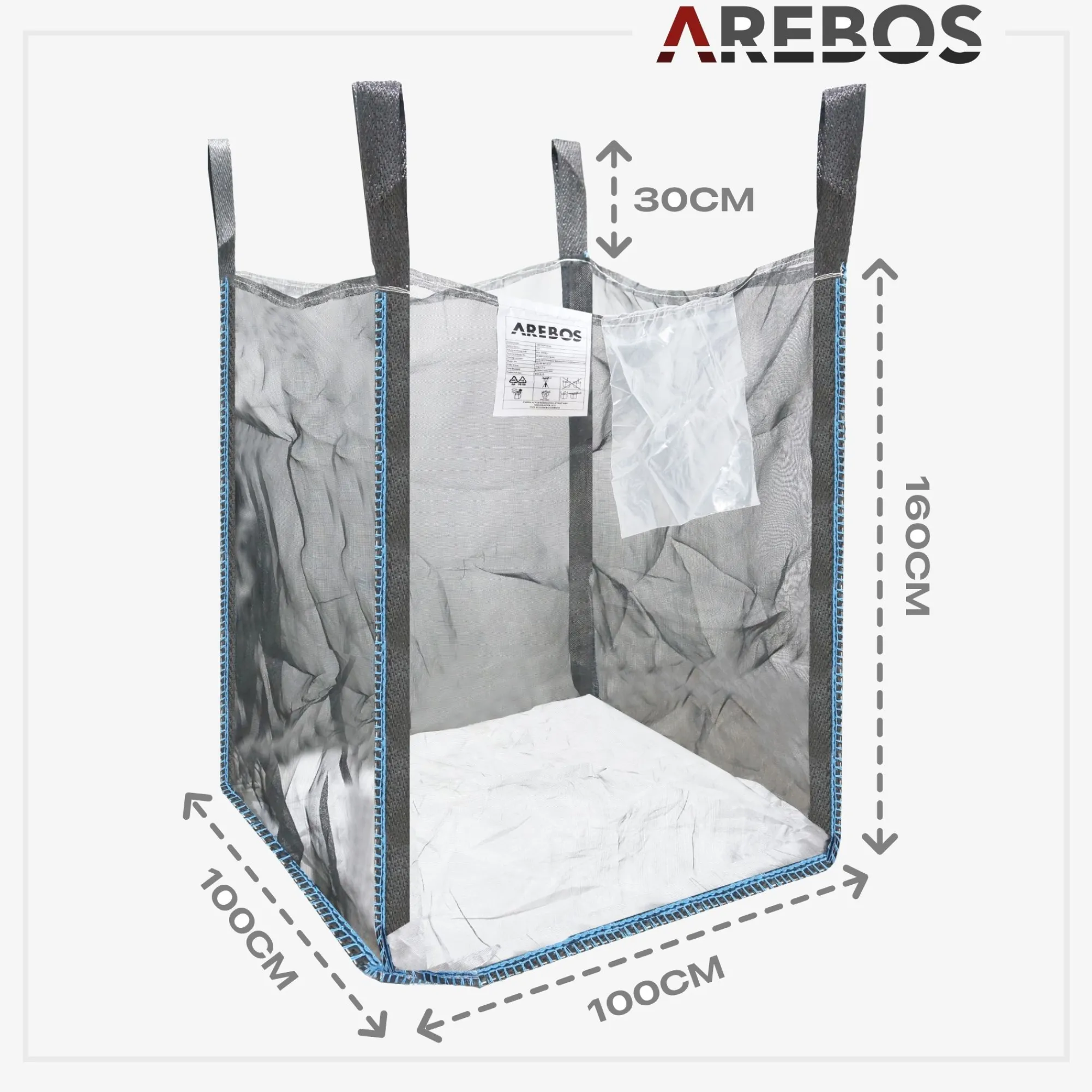 Arebos 1x Premium Holzsack 100 x 100 x 160 cm Online