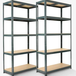 Arebos 2x Schwerlastregal 180 x 90 x 40 cm 875 kg Anthrazit Best