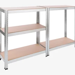 Arebos 2x Schwerlastregal 180 x 75 x 30 cm 350 kg Silber Best