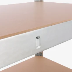 Arebos 2x Schwerlastregal 180 x 75 x 45 cm 875 kg Silber New